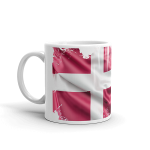 Mug with Denmark Flag print
