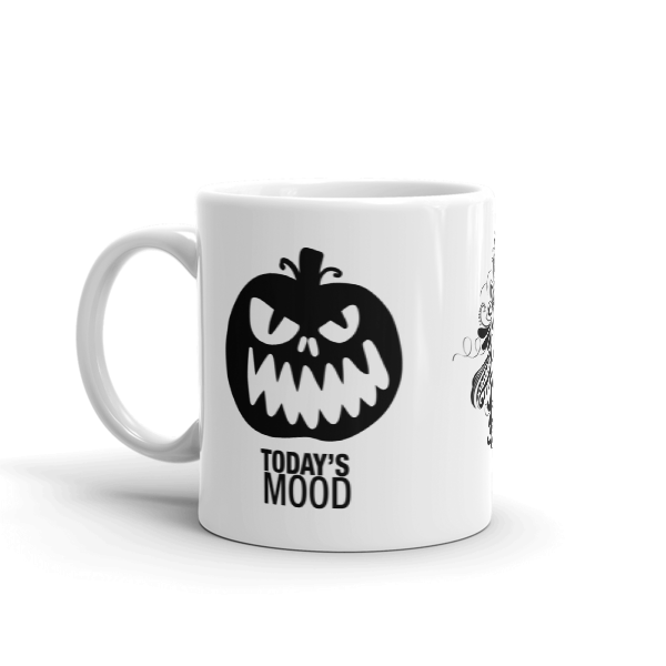 Pumpkin "Today's Mood" Face Coffee Mug 2018 (Style 4) 1