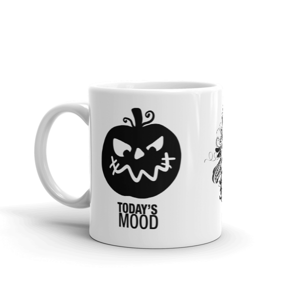Pumpkin "Today's Mood" Face Coffee Mug 2018 (Style 9) 1