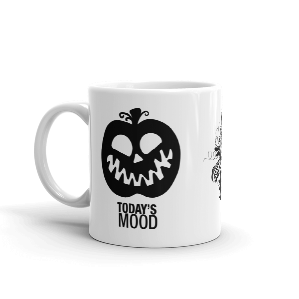 Pumpkin "Today's Mood" Face Coffee Mug 2018 (Style 13) 1