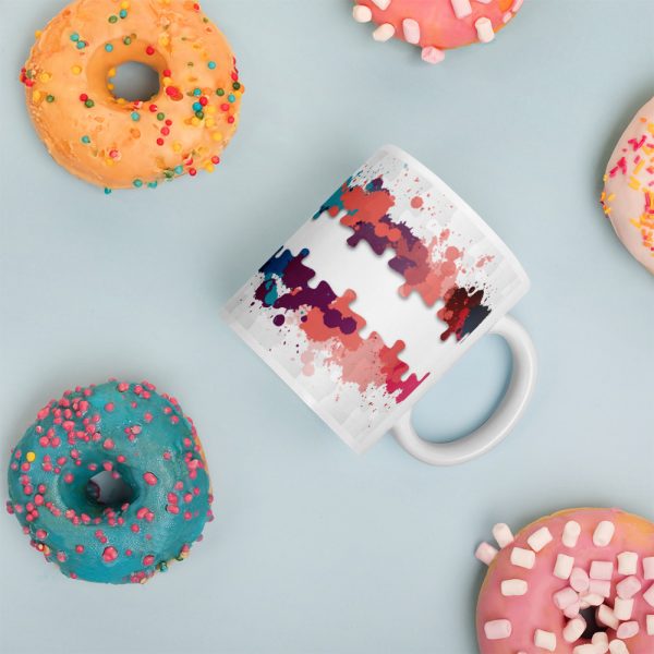 Splash Colorful Puzzle Coffee Mug 1