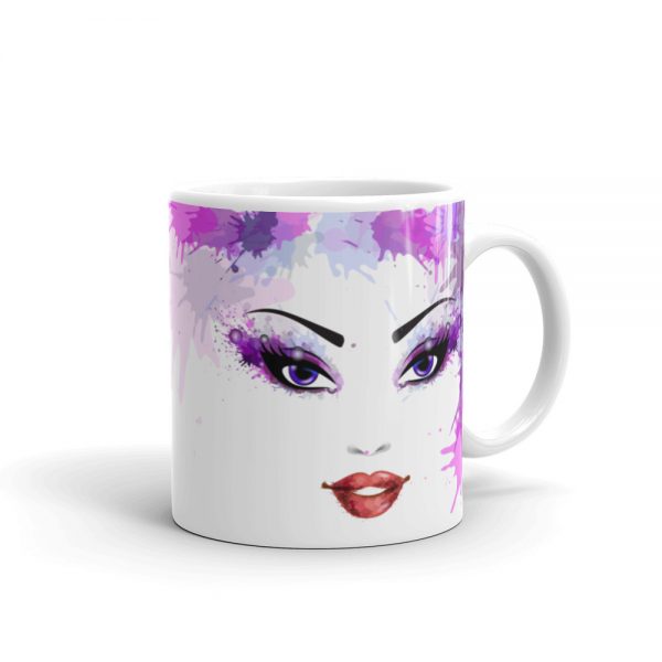 Purple Face & Eyes Coffee Mug 1