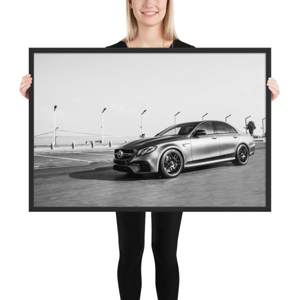 Mercedes AMG E63S 2018 Framed matte paper poster 1
