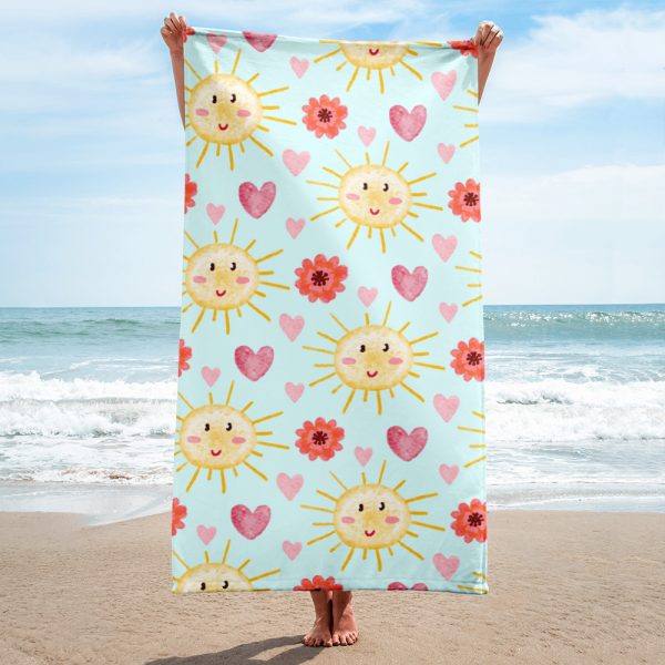 Sun & Hearts Baby Towel 1