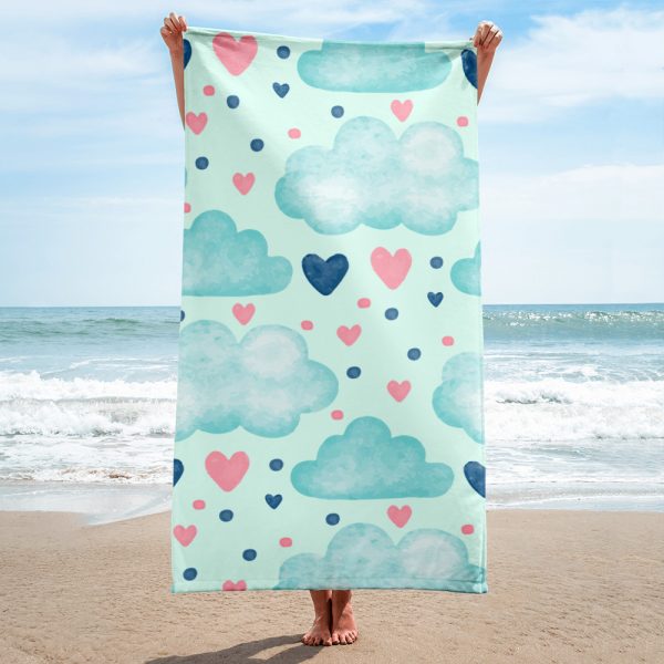 Hearts & Clouds Towel 1