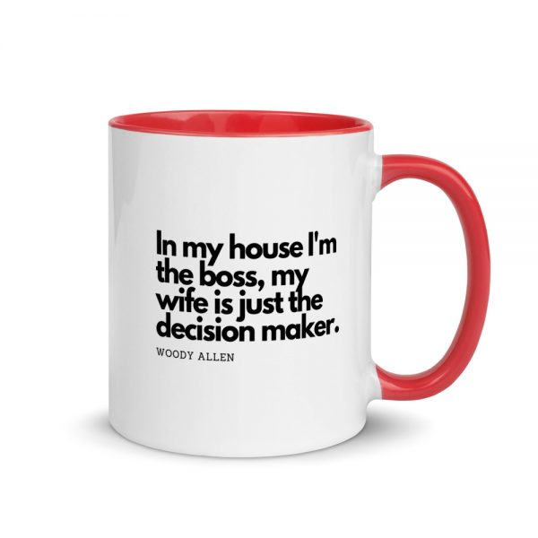 In my house I'm the boss, my wife is just the decision maker Coffee Mug Quote 1